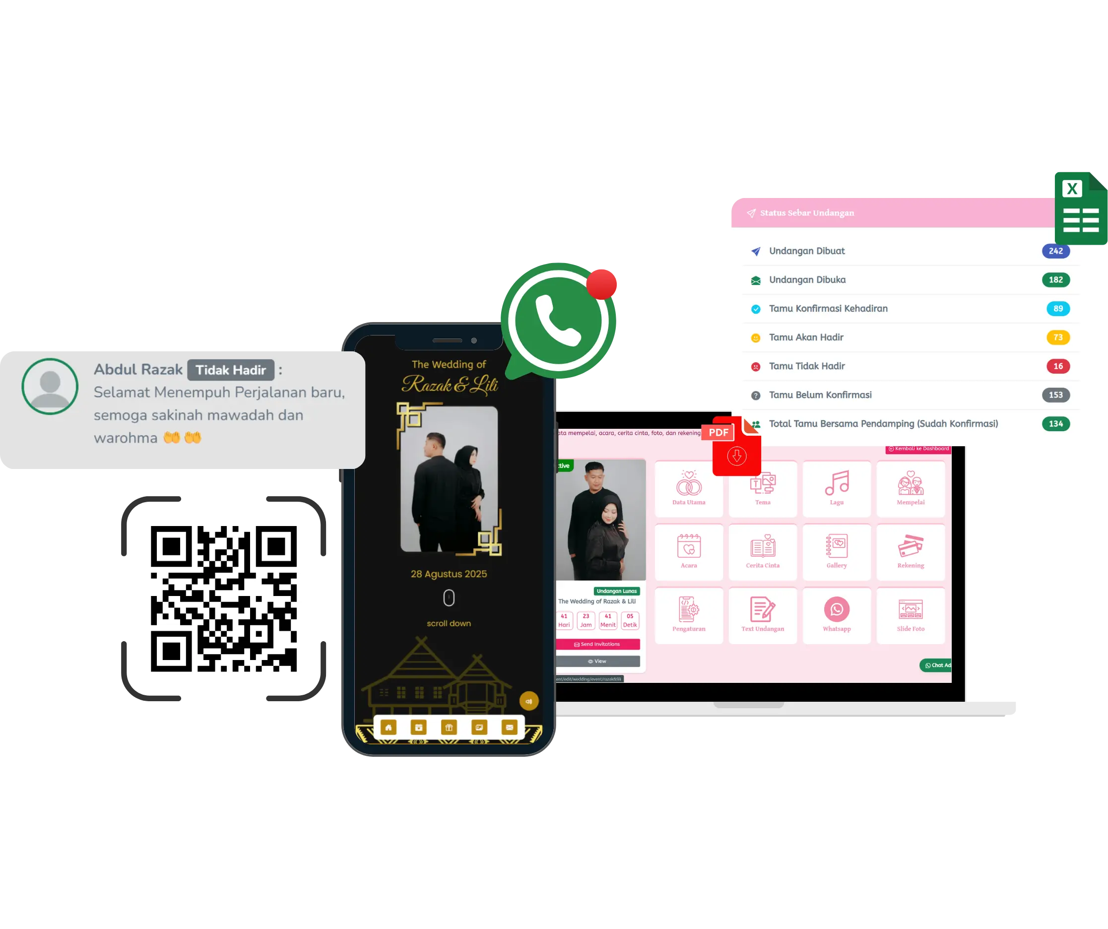 Contoh Undangan Pernikahan Digital Website
