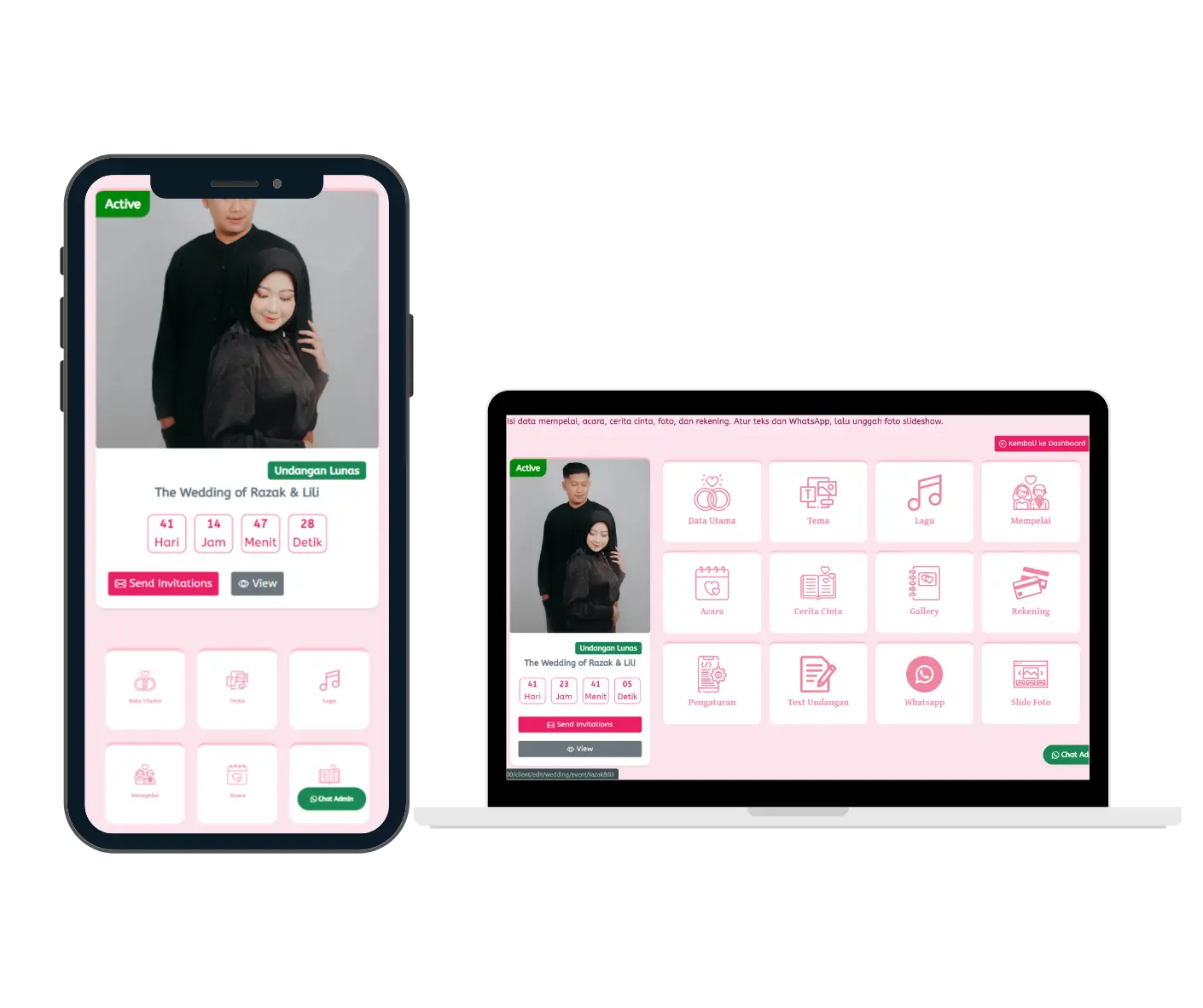 Contoh Undangan Pernikahan Digital Website