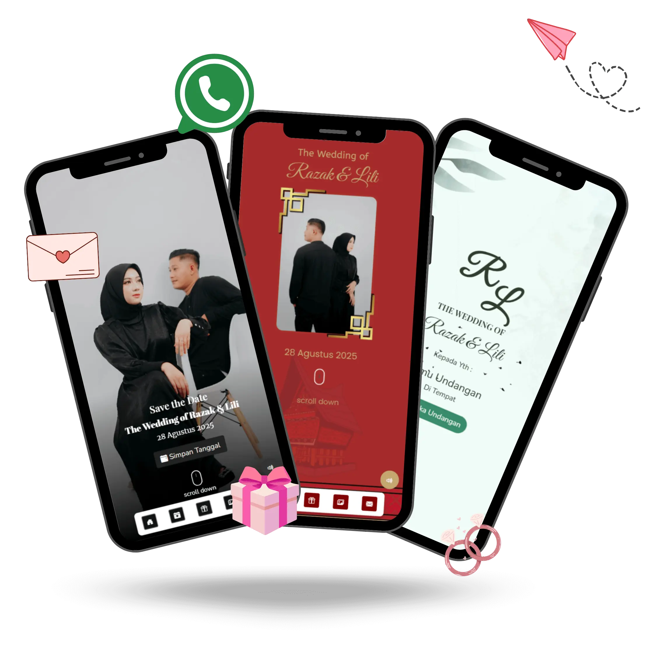 Contoh Undangan Pernikahan Digital Website